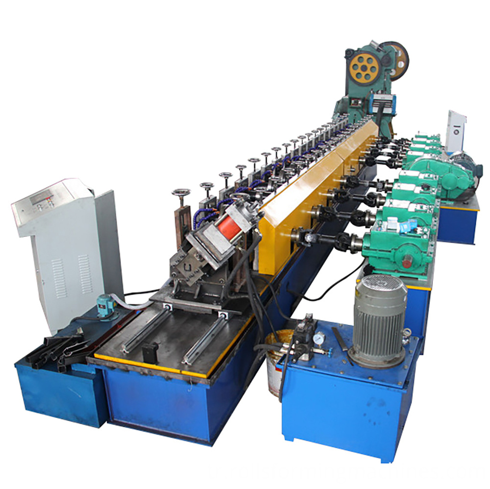 Güneş payanda kanalı rulo şekillendirme makinesi Slotted Strut Channel Roll Forming Machine